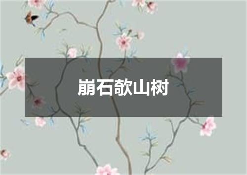 崩石欹山树
