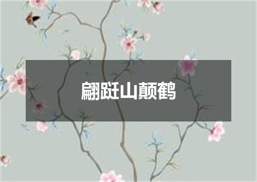翩跹山颠鹤