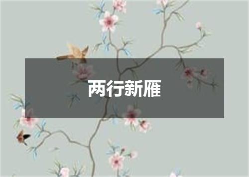 两行新雁