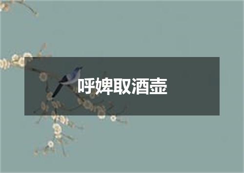 呼婢取酒壶