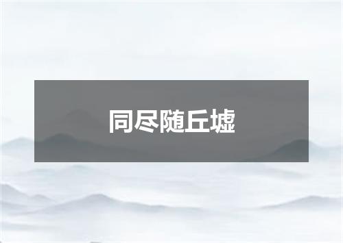 同尽随丘墟