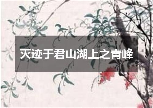 灭迹于君山湖上之青峰