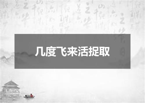 几度飞来活捉取