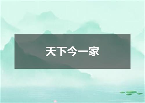 天下今一家