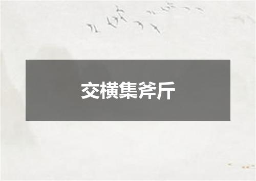 交横集斧斤