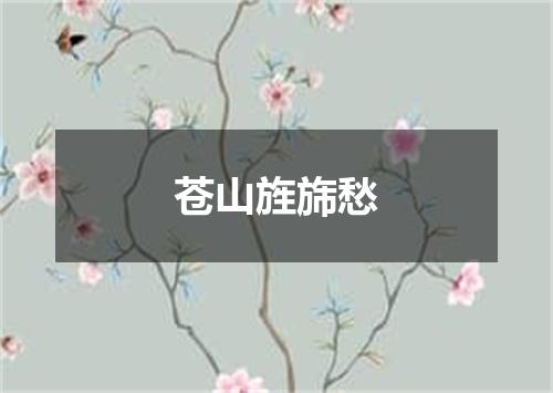 苍山旌旆愁
