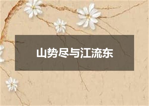山势尽与江流东