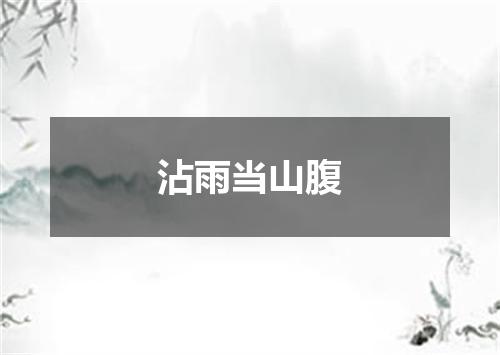 沾雨当山腹