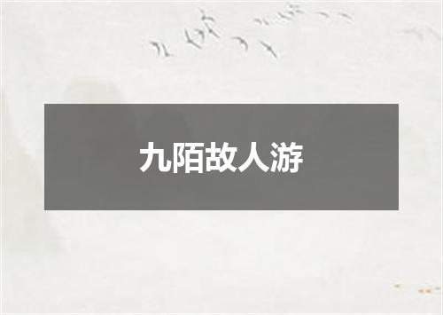 九陌故人游