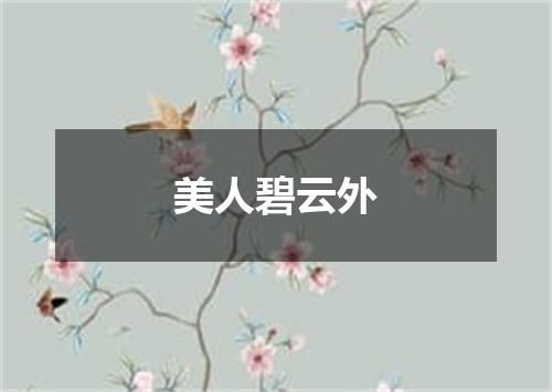 美人碧云外