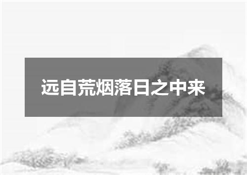 远自荒烟落日之中来