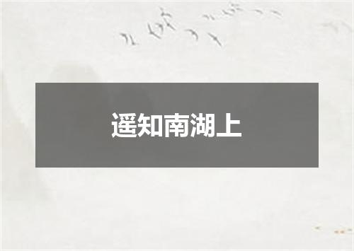 遥知南湖上
