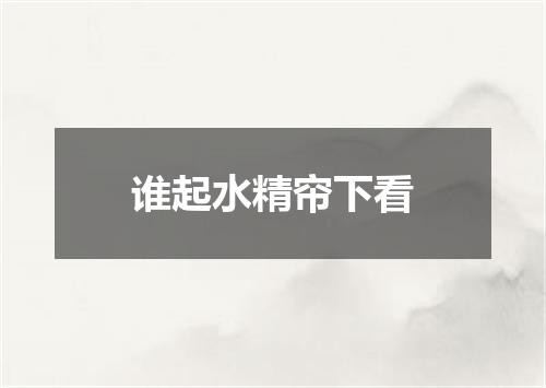 谁起水精帘下看