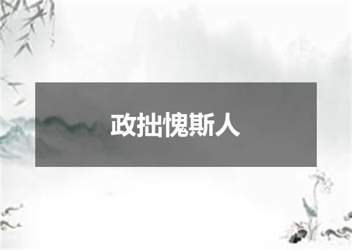 政拙愧斯人