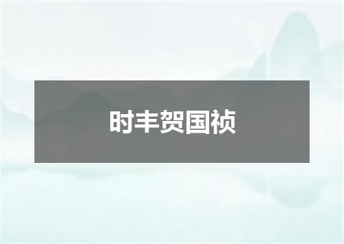 时丰贺国祯