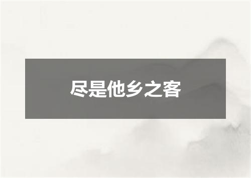 尽是他乡之客