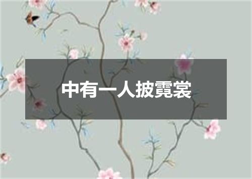 中有一人披霓裳