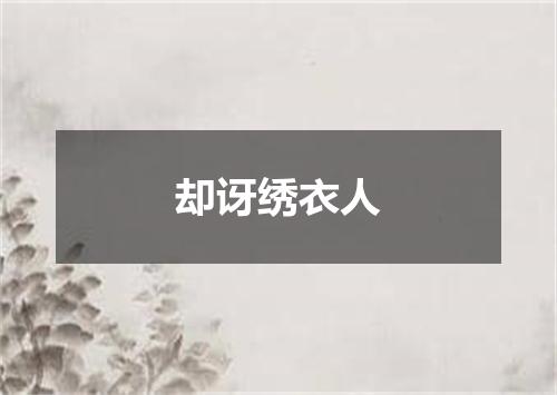 却讶绣衣人