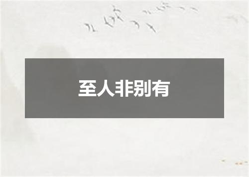 至人非别有