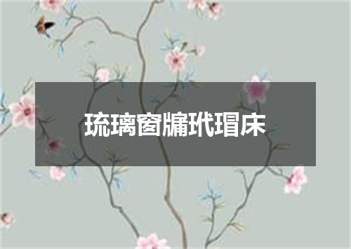琉璃窗牖玳瑁床