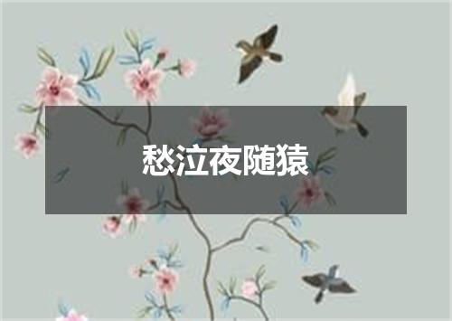 愁泣夜随猿