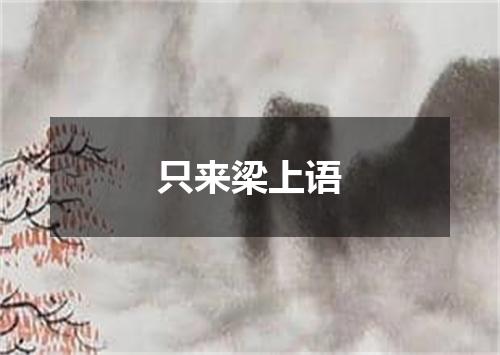 只来梁上语