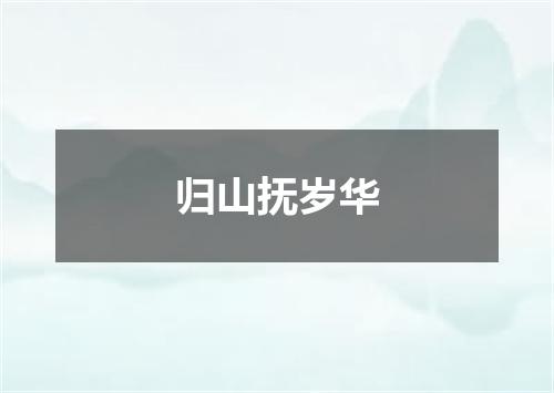 归山抚岁华