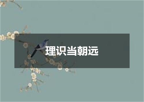理识当朝远