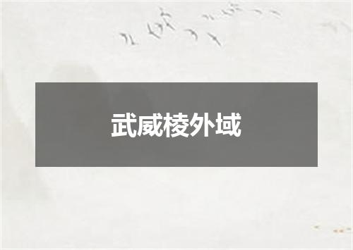 武威棱外域