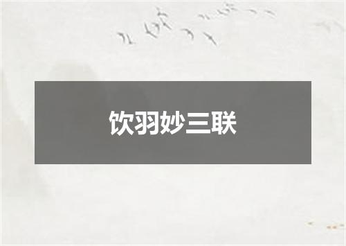 饮羽妙三联