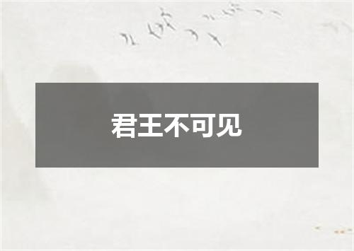 君王不可见