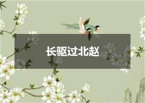长驱过北赵