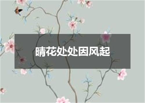 晴花处处因风起