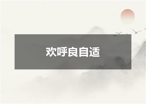 欢呼良自适