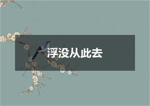 浮没从此去