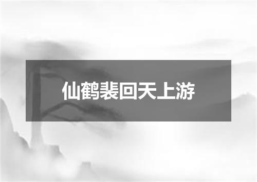 仙鹤裴回天上游