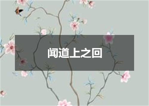 闻道上之回