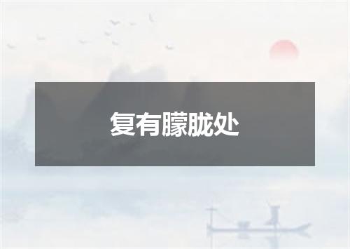 复有朦胧处