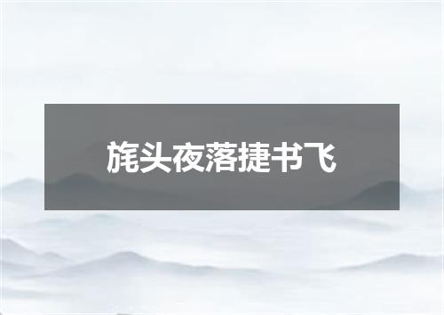 旄头夜落捷书飞