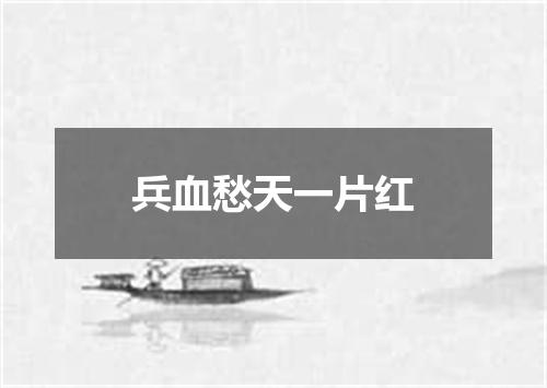 兵血愁天一片红