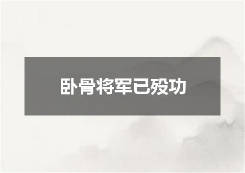 卧骨将军已殁功