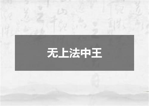 无上法中王