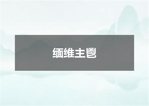 缅维主鬯