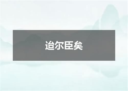 迨尔臣矣