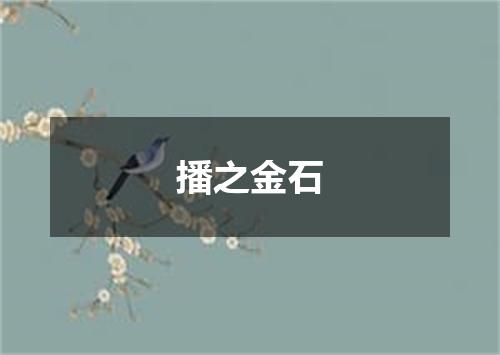 播之金石