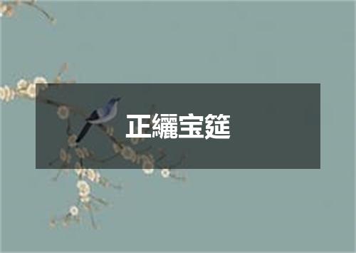 正纚宝筵