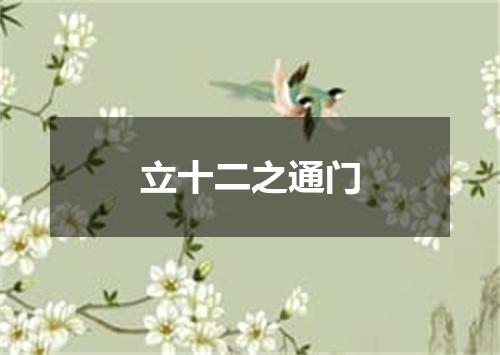 立十二之通门