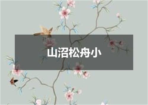 山沼松舟小