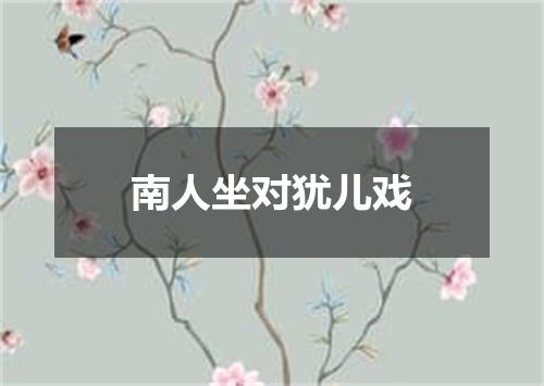 南人坐对犹儿戏