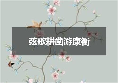 弦歌耕凿游康衢